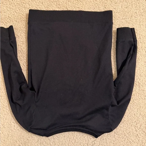 Nike Kids Black Sweatshirt with Pink Swoosh - Picture 4 of 4